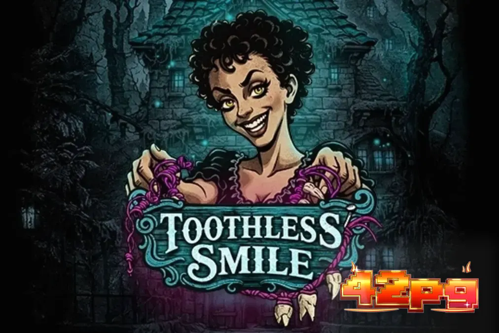 Interface do jogo Toothless Smile com temática de terror odontológico
